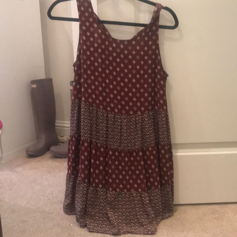 Maroon with pattern Medium She and Sky dress